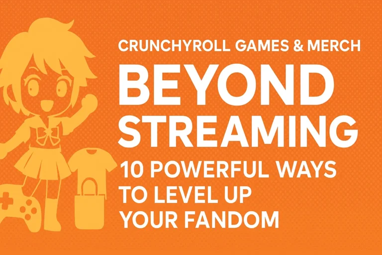 Crunchyroll Games & Merch: Beyond Streaming - 10 Powerful Ways to Level Up Your Fandom