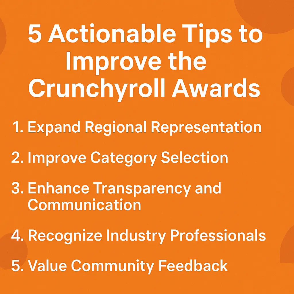 5 Actionable Tips to Improve the Crunchyroll Awards