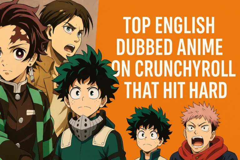 Top English Dubbed Anime on Crunchyroll That Hit Hard